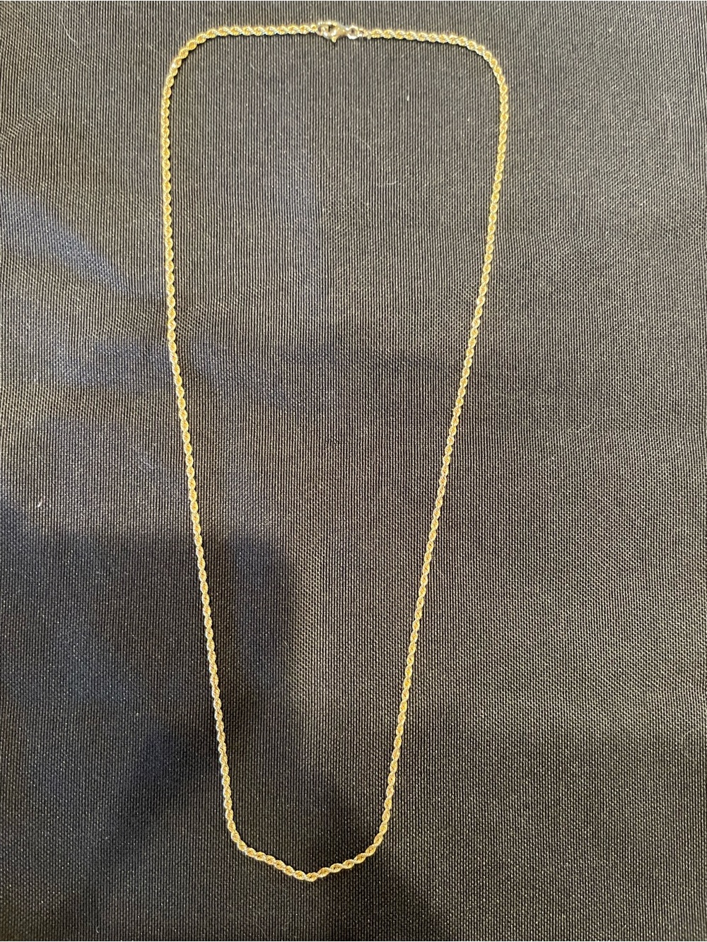 14k gold rope necklace. 20.5” 6.6 gm